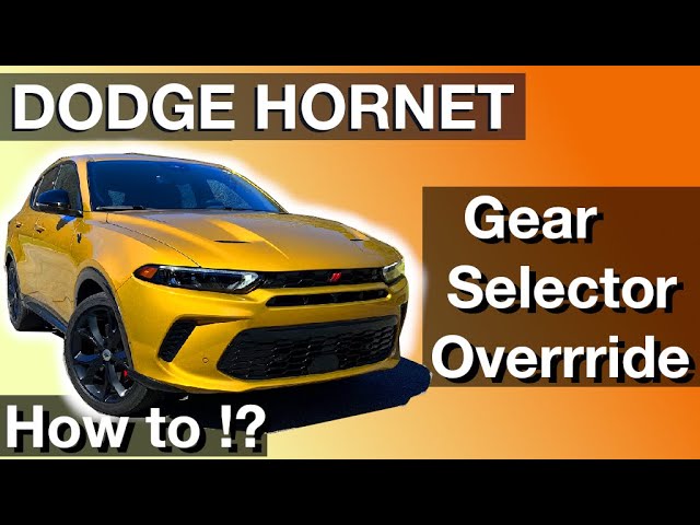Gear Selector Override on Dodge Hornet (How to instructions)
