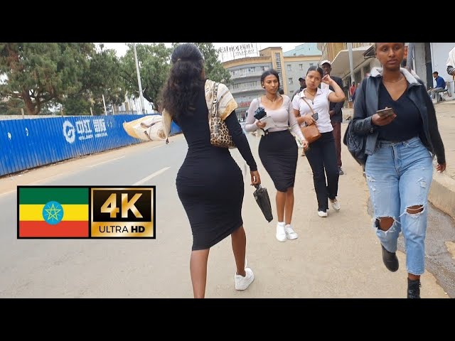 Beautiful Girls on street of Addis Ababa,  Ethiopia S2 E1 , 🇪🇹 Addis Ababa walking Tour 2024