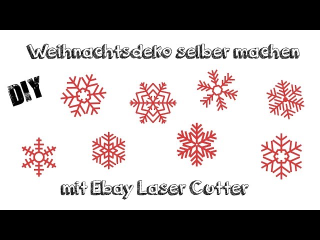 DIY Weihnachtsdeko aus Papier selbst machen mit Laser Cutter | Weihnachten | Deutsch