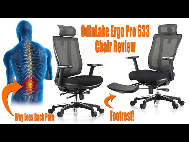 Best Home Office Chair for Lower Back Pain w/ Footrest! OdinLake Ergo PRO 633 Review