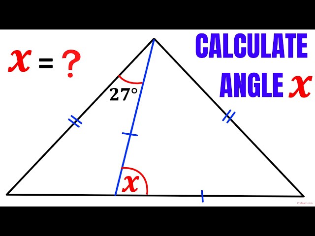 Calculate the angle X and justify | Learn how to Solve the Geometry problem Quickly