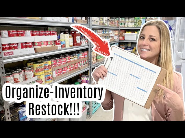HUGE Pantry Stockpile Inventory, Restock & Organization!!