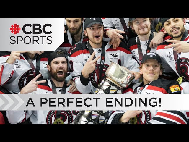 UNB Reds completes perfect season, defends men's hockey title with victory over UQTR Patriotes
