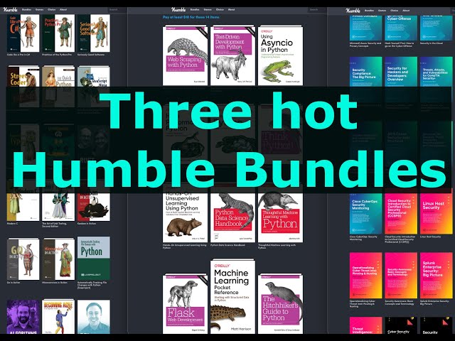 Humble Bundles! Python, Cybersecurity, and Coding