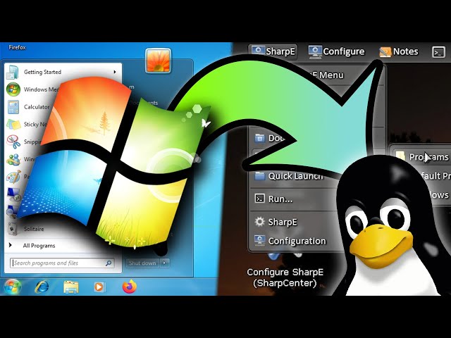 Transforming Windows 7 into Linux!