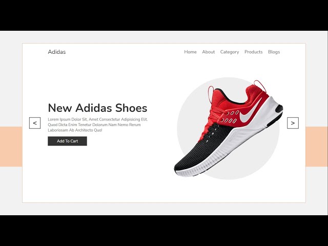 Product Landing Page UI Design Using HTML CSS and JAVASCRIPT | Product Slider Using Javascript