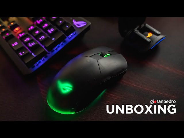 ROG Pugio II Gaming Mouse + Cetra True Wireless Earbuds | ASMR Unboxng