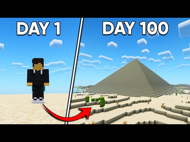 I Survived 100 Days of Desert Only Minecraft