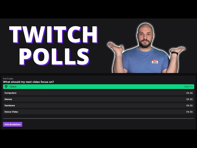 How to set up and use POLLS on TWITCH!
