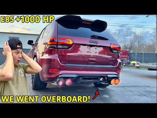 Picking Up Our 1000 HP TRACKHAWK!!! It Does All Wheel Drive Burnouts!!!