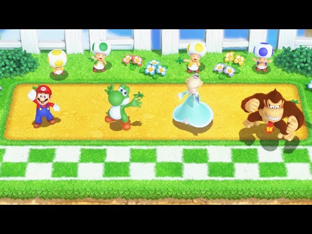 Mario Party 10 MiniGames - Mario Vs Yoshi Vs Rosalina Vs Donkey Kong (Master Cpu)