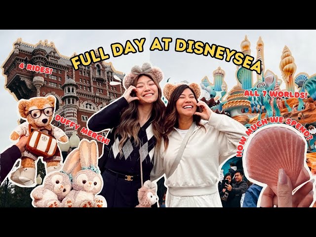 🇯🇵 Explore TOKYO DISNEYSEA With Me | Tips💫 Rides 😱, Ate in a Cruise🚢 Duffy Merch, Tour all 7 Areas!