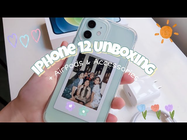 iPhone 12 Green Unboxing 📦💚 | AirPods & Accessories