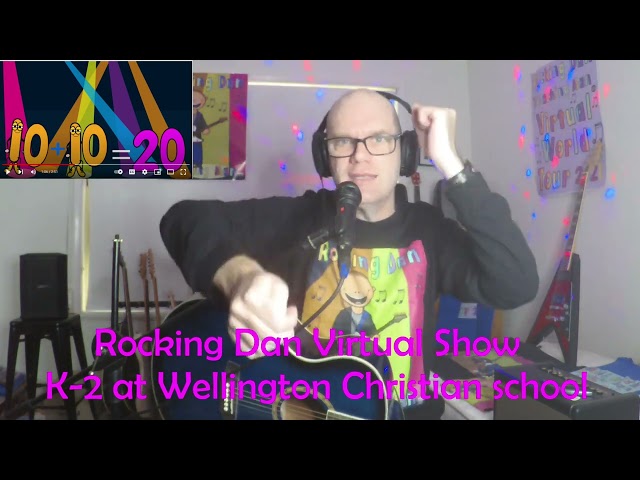 Rocking Dan Virtual Show K- 2 at Wellington Christian school