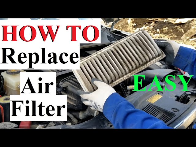 HOW TO Replace Engine Air Filter on a Basic Car Regular Vehicle Simple Car