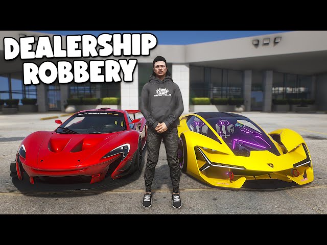 Selling Stolen Cars After Robbing Dealership.. GTA RP