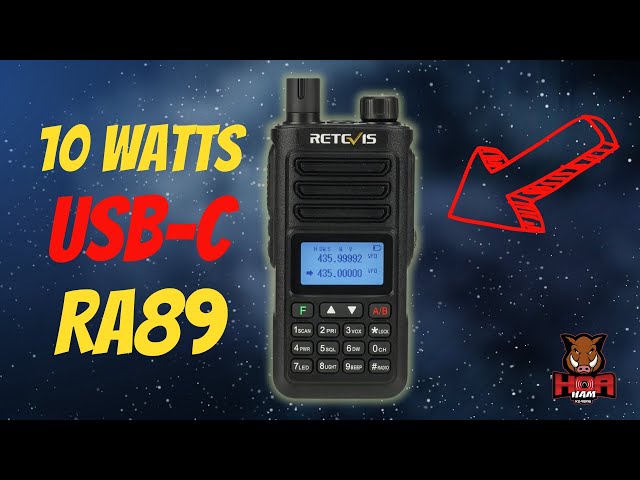 10 Watts & USB-C - Review of the Best Budget HT: Retevis RA89 UHF / VHF Amateur Radio Transceiver
