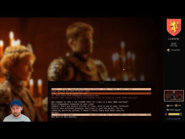 AwesomeWM Is Coming [Game of Thrones] (FreeBSD ricing for GoT fanboys)