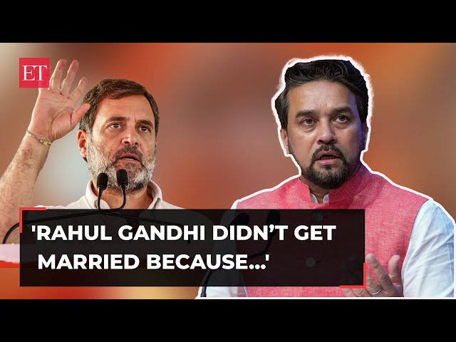 Anurag Thakur hits out at RaGa over wealth distribution remarks, 'He didn’t get married because…'