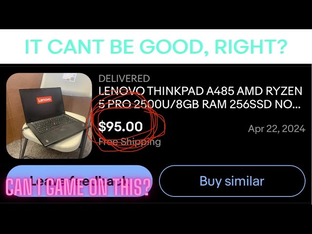 Can you game on a $95 laptop in 2024?