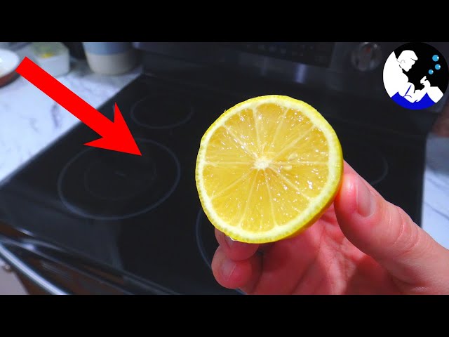 Rub a LEMON on your Glass Stove Top and WATCH WHAT HAPPENS!! 🍋