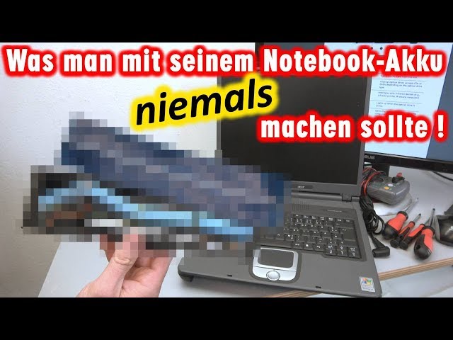 Was man mit seinem Notebook Akku niemals machen sollte | Laptop-Batterie