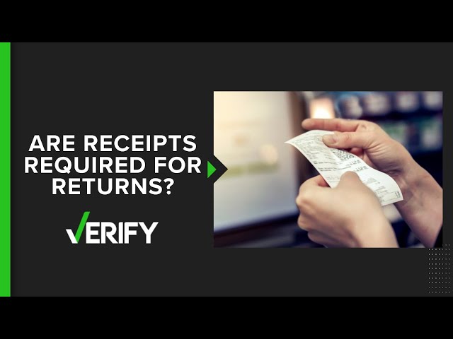 Can a store refuse a return without a receipt? | VERIFY