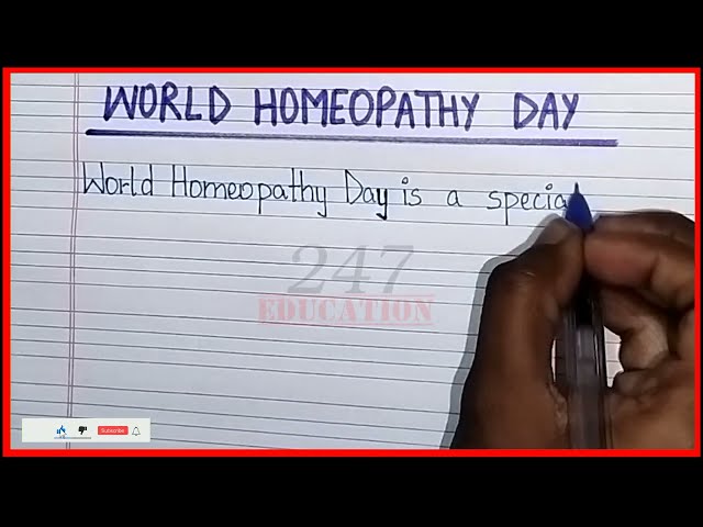 Essay on World Homeopathy Day in English | World Homeopathy Day par essay English mein