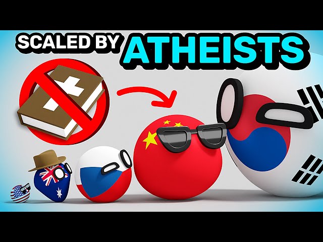 COUNTRIES SCALED BY ATHEISTS | Countryballs Animation