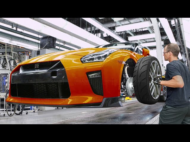Inside the Insane Japanese Mega Factory Producing the Nissan GT-R 35 - Production Line