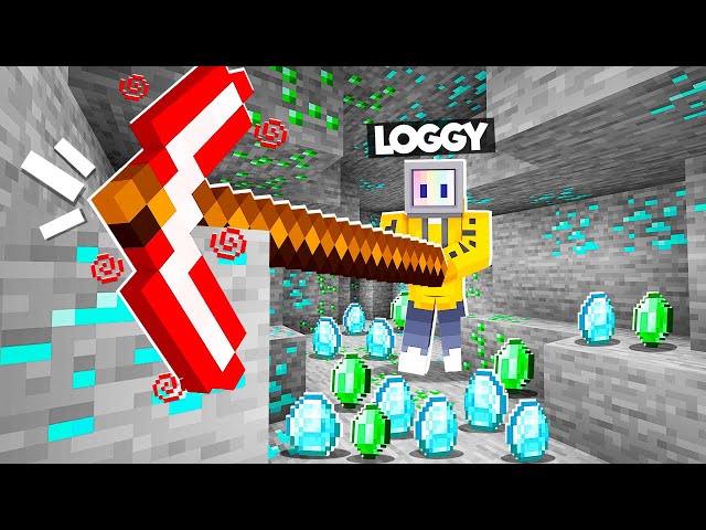 MINING DIAMONDS WITH EXTREMELY LONG PICKAXE!!