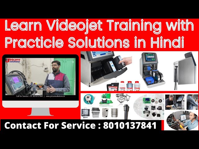 Learn Videojet Training For Beginner to Expert by Rajkumar| Nozzle, Gutter, Message, Logo, etc Hindi