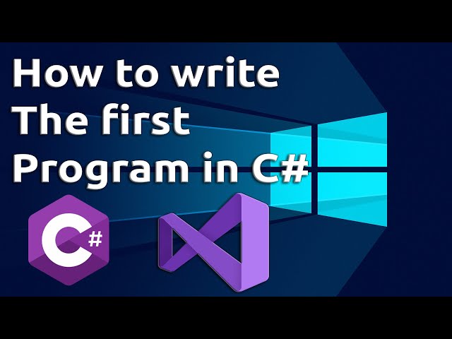 How to write the first program in C#