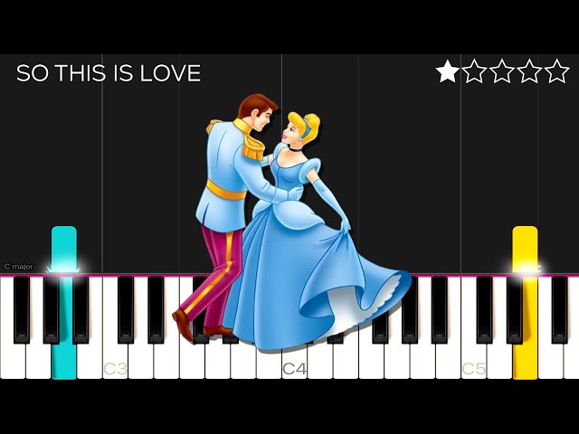 Ilene Woods - So This Is Love (Cinderella's Song) | EASY Piano Tutorial