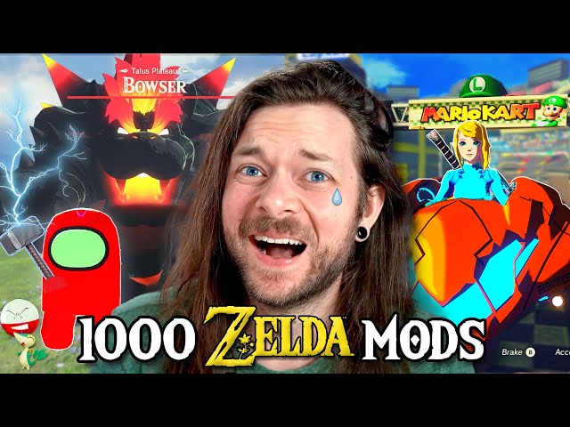 1000 AMAZING MODS in Zelda: Breath of the Wild at ONCE!