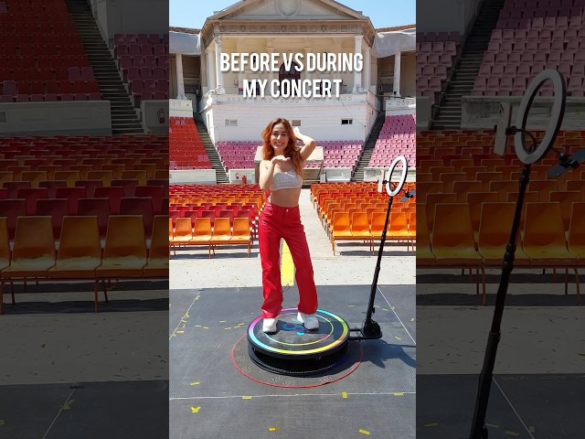 Before VS During the Concert 🥰 | Andra Gogan