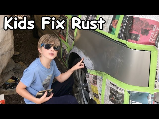 Kids Fix Car Rust | Fun Family Project