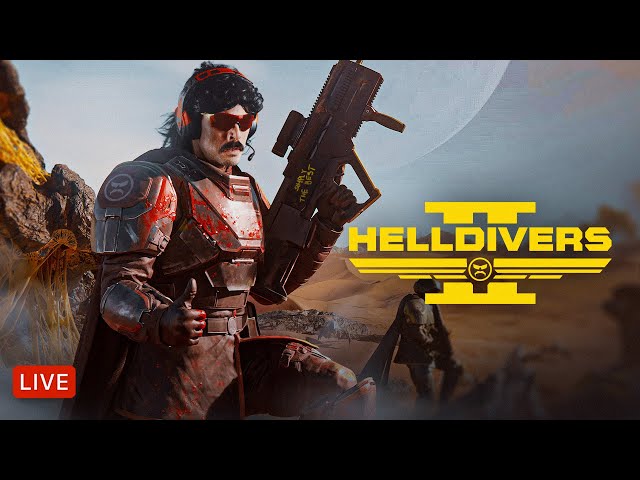 🔴LIVE - DR DISRESPECT - HELLDIVERS 2 - ALONE IN HELL