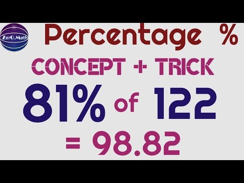 Percentages shortcut trick by Zero Math