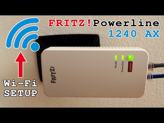 FRITZ!Powerline 1240 AX Wi-Fi 6 powerline • Wi-Fi setup