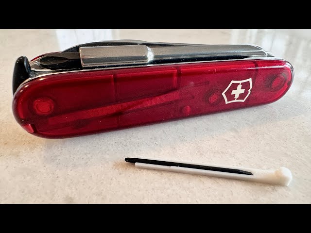 Micro screwdriver mod for the toothpick slot of my Victorinox Swiss Army Knife!