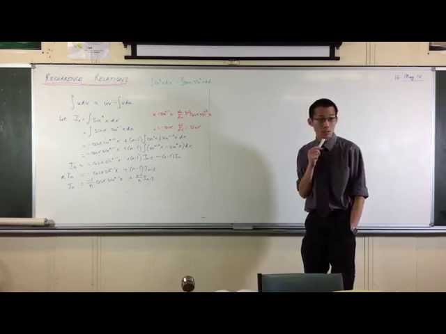 Recurrence Relation Example: Integrating (sin x)^n