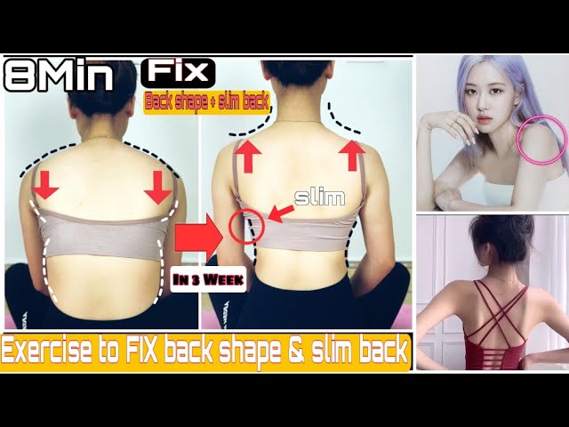 Top exercise for girl | fix back shape + slim back fat at home | bài tập giúp thon gọn lưng hiệu quả