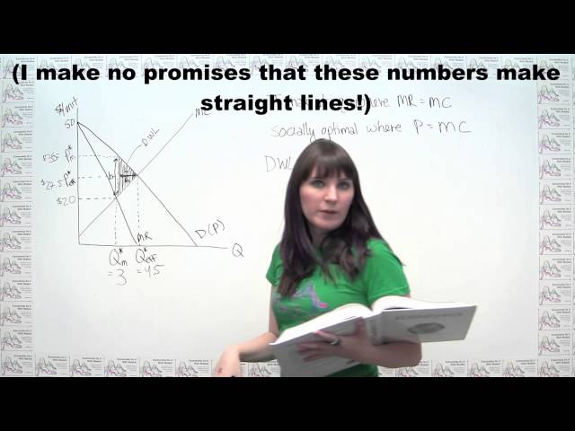 Microeconomics Practice Problem - Monopoly, Consumer Surplus, and Deadweight Loss