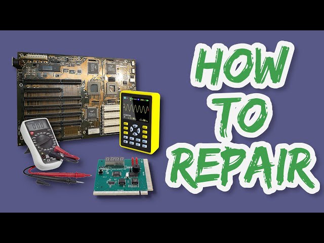 Howto repair a retro PC motherboard.