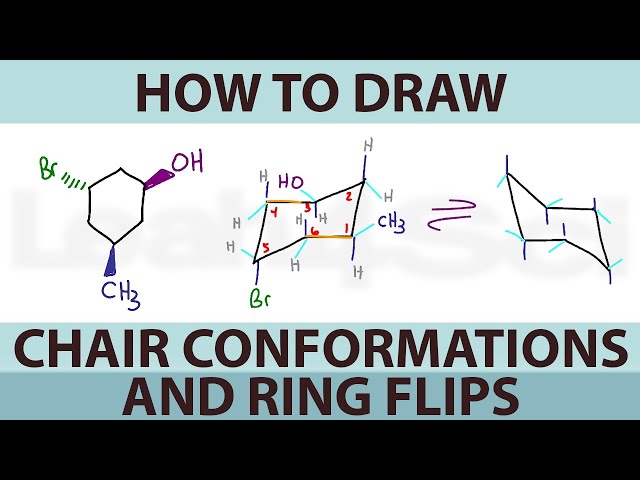 How to Draw Cyclohexane Chair Conformations and Ring Flips