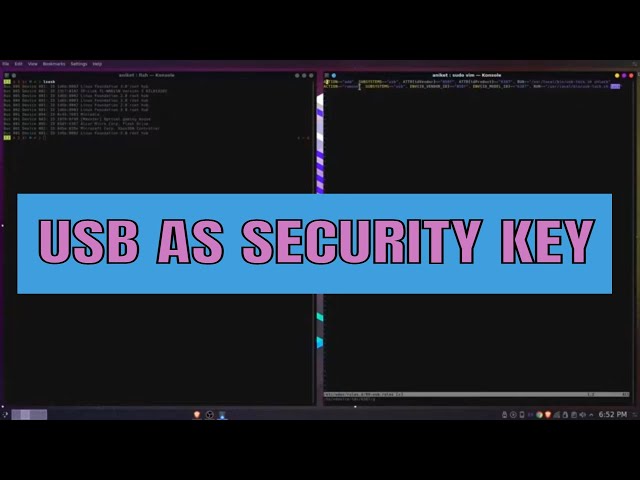 Use USB Device as Security Key in Linux