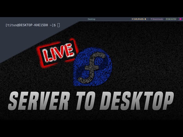 🔴 Live - Building Server to Complete Desktop