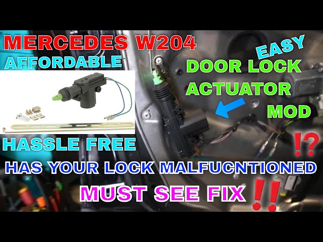 mercedes common fault door lock actuator fix aftermarket part easy cheap reliable MUST SEE