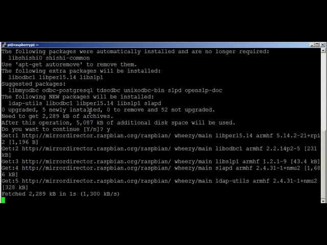 Raspberry Pi Setting up the openLDAP Server